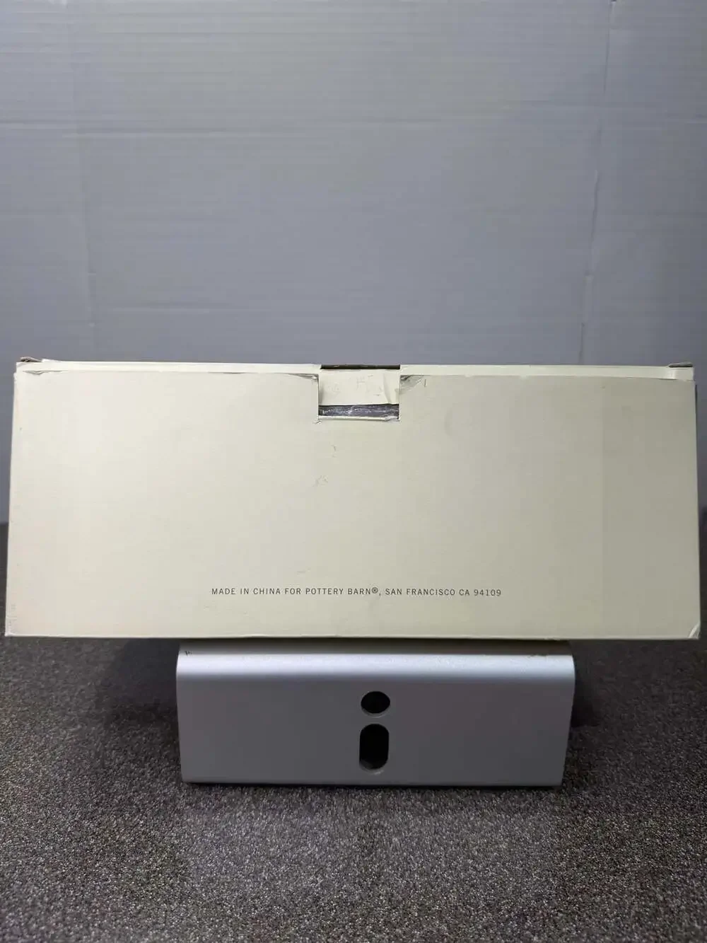 Pottery Barn Polished Silver Photo Rolodex Frame